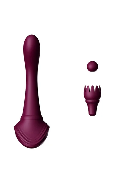Zalo Bess 2 Warming 8.6" Clitoral Vibrator with 4 Attachments — image 4 of 4
