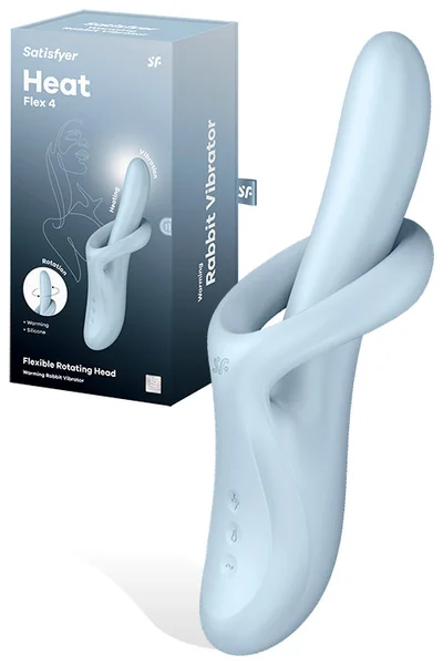 Satisfyer Heat Flex 4 Rotating & Warming 9.1" Rabbit Vibrator — image 5 of 12