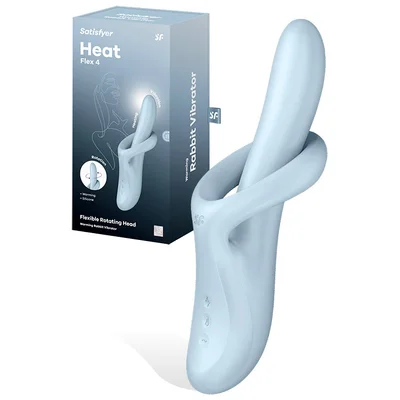 satisfyer heat flex 4 rotating warming 91 rabbit vibrator