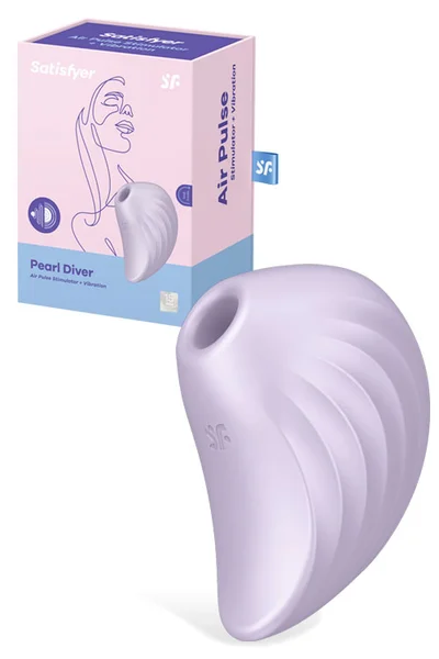 Satisfyer Pearl Diver 3.5" Air Pulse Clitoral Stimulator with Vibration — image 13 of 18