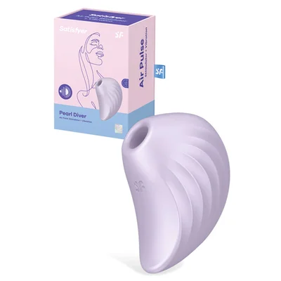 satisfyer pearl diver 35 air pulse clitoral stimulator with vibration