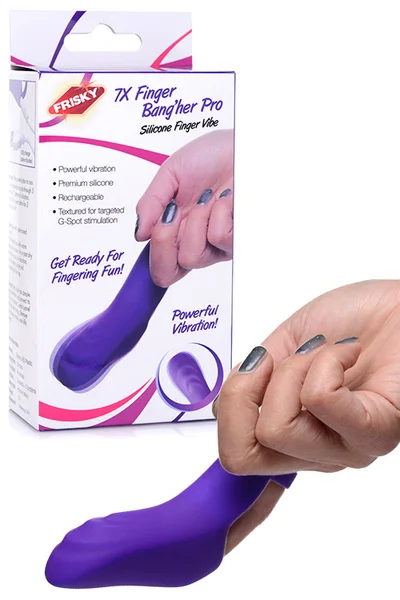 Frisky Bang Her Pro 4.7" Silicone Finger Vibrator — image 6 of 10