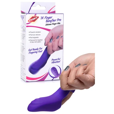 frisky bang her pro 47 silicone finger vibrator
