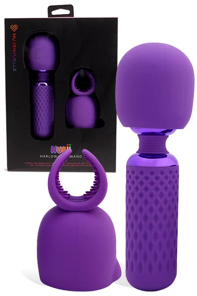 NU Sensuelle Harlow Nubii 7.3" Heated Wand Massager with Stroker Attachment — image 6 of 10