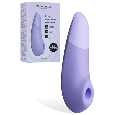 womanizer enhance 62 vibration plus pleasure air clitoral stimulator