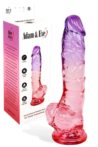 Adam and Eve Sunset Dreams 9.5" Realistic Dildo — image 5 of 12