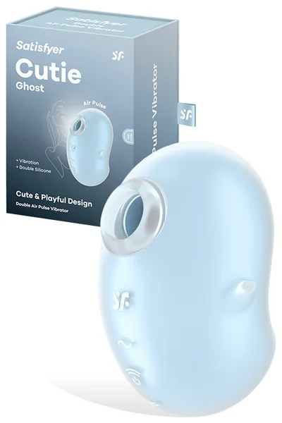 Satisfyer Cutie Ghost 3.6" Vibrating Air Pulse Clitoral Stimulator — image 5 of 12
