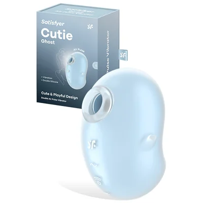 satisfyer cutie ghost 36 vibrating air pulse clitoral stimulator