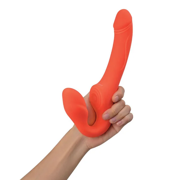 Bodywand ID Access Strapless Strap-On - Orange 15.2 cm USB Rechargeable Strapless Strap-On — image 2 of 8