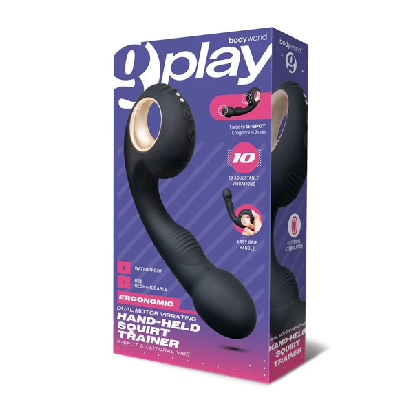 Bodywand G-Play Vibrating Squirt Trainer - Black 17 cm USB Rechargeable Vibrator — image 8 of 11