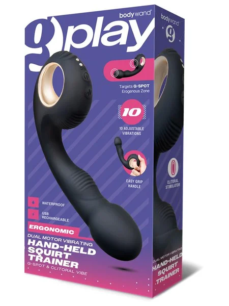 Bodywand G-Play Vibrating Squirt Trainer - Black 17 cm USB Rechargeable Vibrator — image 11 of 11