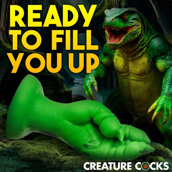 Creature Cocks Raptor Claw Fisting Silicone Dildo - Green 21.8 cm Claw Fantasy Dildo — image 4 of 10