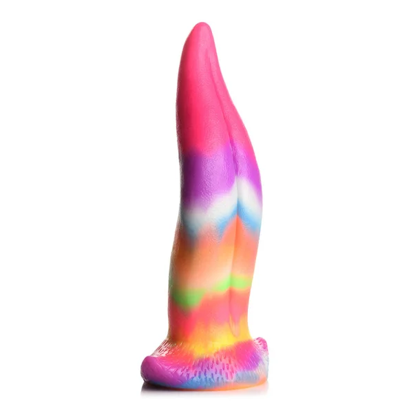Creature Cocks Unicorn Kiss Silicone Dildo - Coloured 21.4 cm Fantasy Unicorn Tongue Dildo — image 5 of 11