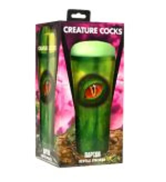 Creature Cocks Raptor Reptile Stroker - Green Fantasy Stroker — image 2 of 3