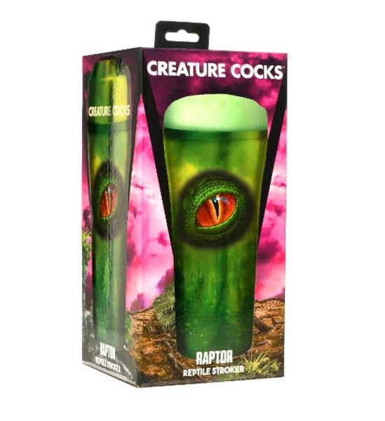 Creature Cocks Raptor Reptile Stroker - Green Fantasy Stroker — image 3 of 3