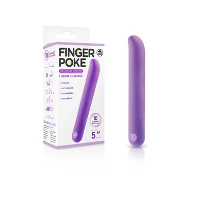 finger poke purple purple 127 cm usb rechargeable bullet