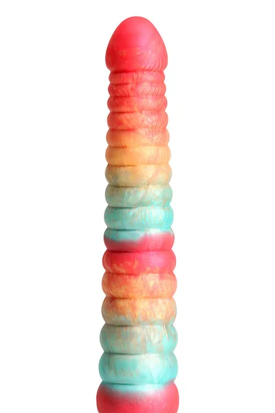 nsnovelties Colours Stacked 9" Silicone Dildo With Suction Cup Base — image 2 of 3