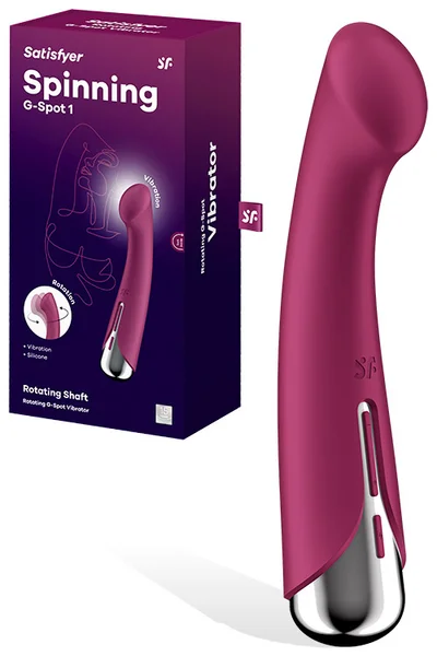 Satisfyer Spinning G Spot 1 Silicone 6.5" G Spot Vibrator — image 5 of 12