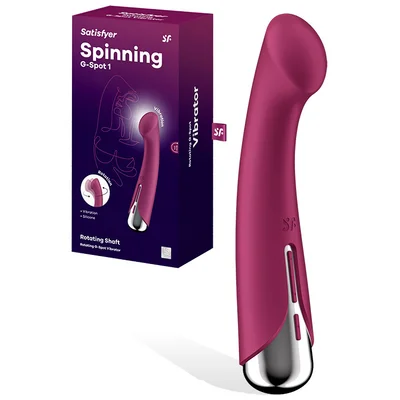 satisfyer spinning g spot 1 silicone 65 g spot vibrator