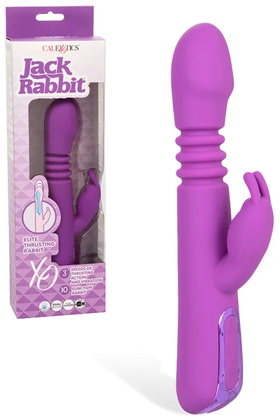Calexotics Jack Rabbit Elite 9.25" Thrusting Rabbit Vibrator — image 7 of 18