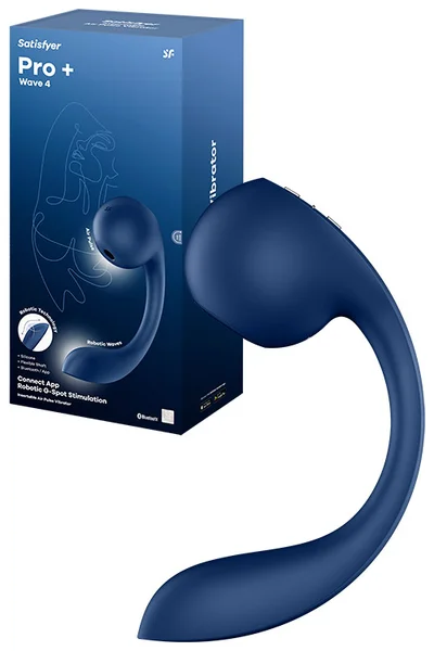 Satisfyer Pro Plus Wave 4 App Controlled 10.4" Rabbit Vibrator with Air Pulse & Spiral Stimulation — image 5 of 8