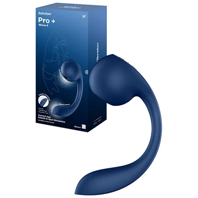 satisfyer pro plus wave 4 app controlled 104 rabbit vibrator with air pulse spiral stimulation