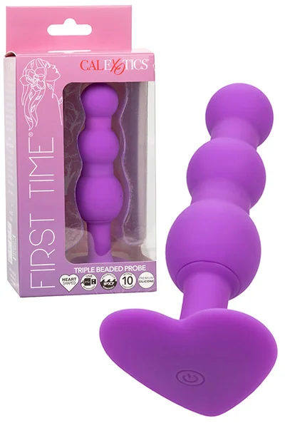 Calexotics First Time 4.25" Triple Beaded Anal Probe — image 6 of 10