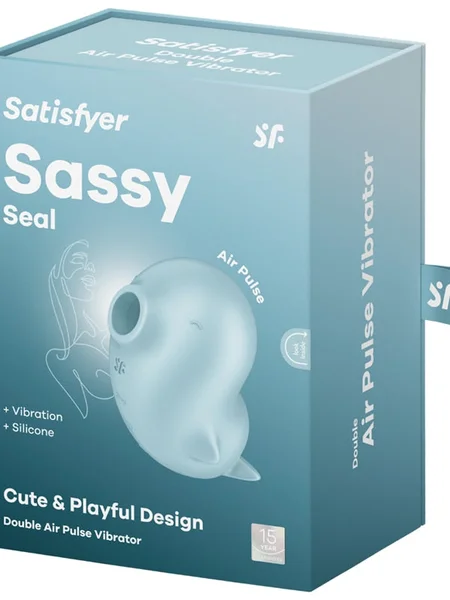 Satisfyer Sassy Seal - Light Blue USB Rechargeable Air Pulse Stimulator — image 2 of 4