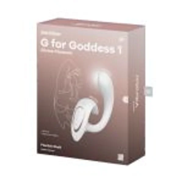 Satisfyer G For Goddess 1 - White - White USB Rechargeable Vibrator with Clit Stim — image 2 of 3