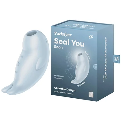 satisfyer seal you soon baby blue usb rechargeable air pulse stimulator