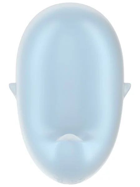 Satisfyer Cutie Ghost - Blue - Blue USB Rechargeable Air Pulse Stimulator — image 9 of 11