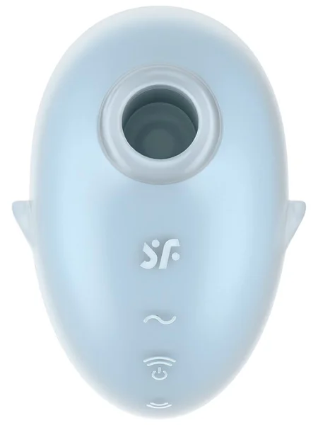 Satisfyer Cutie Ghost - Blue - Blue USB Rechargeable Air Pulse Stimulator — image 11 of 11