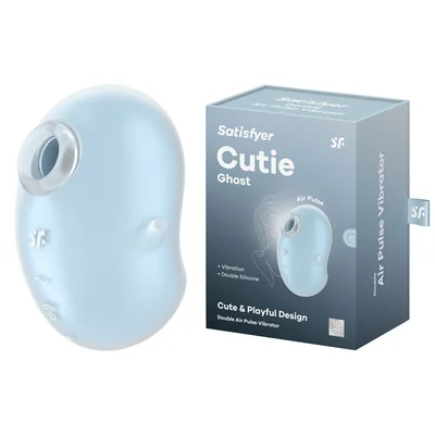 satisfyer cutie ghost blue blue usb rechargeable air pulse stimulator