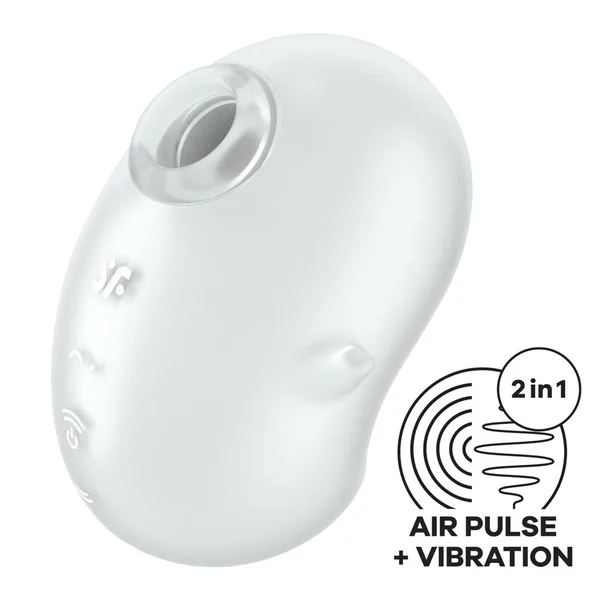 Satisfyer Cutie Ghost - White - White USB Rechargeable Air Pulse Stimulator — image 2 of 11