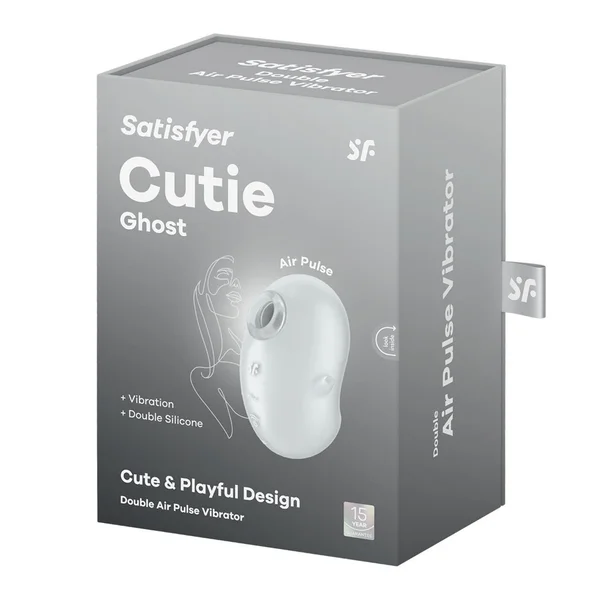 Satisfyer Cutie Ghost - White - White USB Rechargeable Air Pulse Stimulator — image 8 of 11