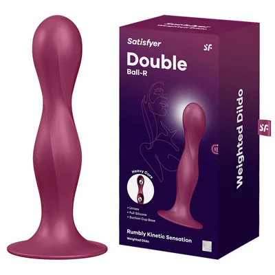 satisfyer doule ball r red red anal plug