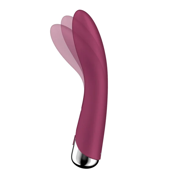 Satisfyer Spinning Vibe 1 - Red - Red 17.8 cm USB Rechargeable Rotating Vibrator — image 4 of 11