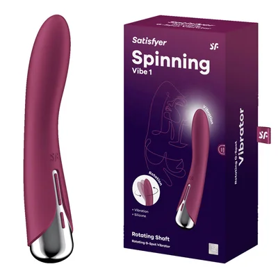 satisfyer spinning vibe 1 red red 178 cm usb rechargeable rotating vibrator