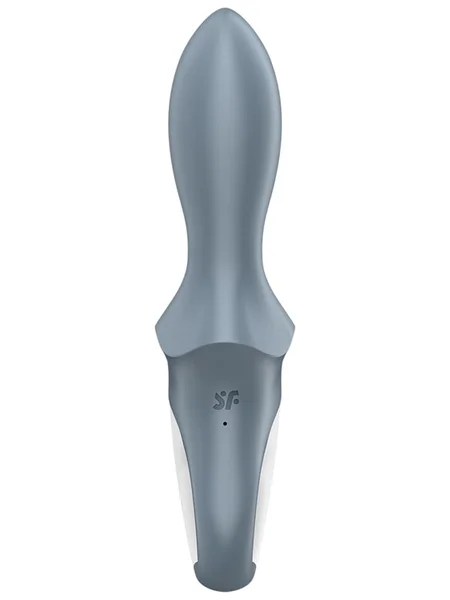 Satisfyer Air Pump Booty 1 - Grey USB Rechargeable Inflatable Anal Vibrator — image 10 of 11