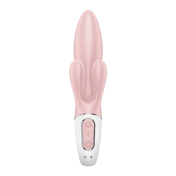 Satisfyer Air Pump Bunny 3 - Pink USB Rechargeable Inflatable Rabbit Vibrator — image 6 of 11