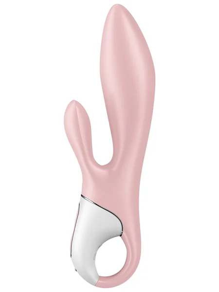 Satisfyer Air Pump Bunny 3 - Pink USB Rechargeable Inflatable Rabbit Vibrator — image 9 of 11