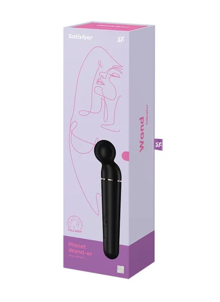 Satisfyer Planet Wand-er - Black - Black/Rose Gold USB Rechargeable Massager Wand — image 3 of 3