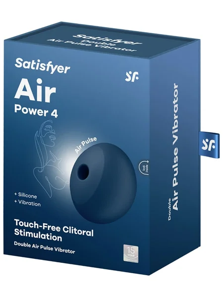 Satisfyer Air Power 4 - Navy USB Rechargeable Air Pulse Stimulator — image 10 of 11