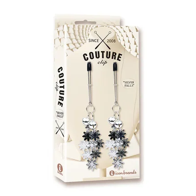 couture clip silver falls nipple clips