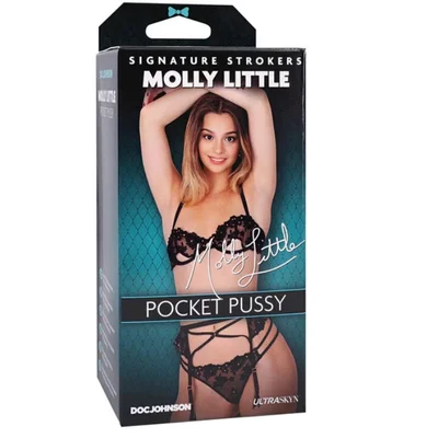 signature strokers molly little ultraskyn pocket pussy vanilla
