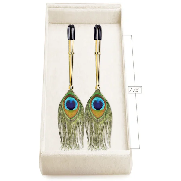 Couture Clip - Peacock Plume Nipple Clips — image 2 of 2