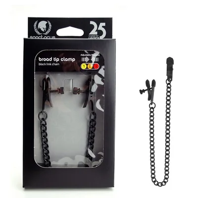 spartacus broad tip clamp black link chain
