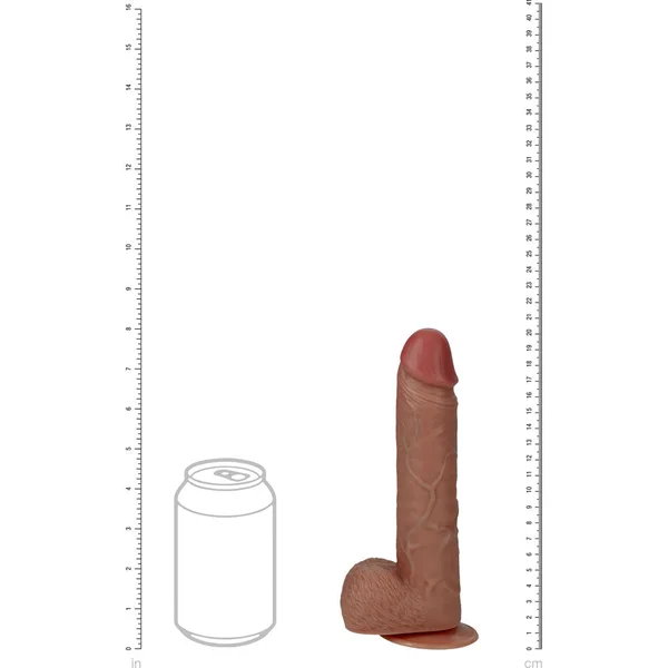 REALROCK 20cm Vibrating + Rotating Cock + Balls - Flesh - Flesh 20.3 cm (8'') USB Rechargeable Vibrating and Rotating Dong — image 13 of 16
