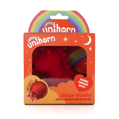 unihorn blaze diablo red usb rechargeable forked tongue flicking stimulator