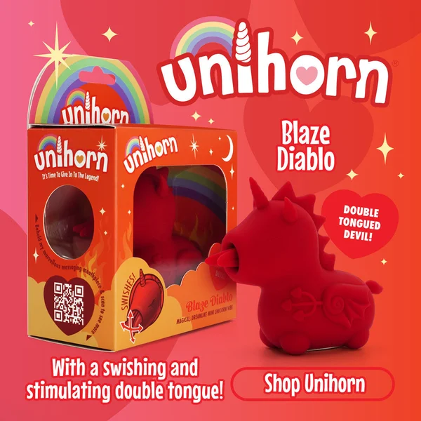 Unihorn - Blaze Diablo - Red USB Rechargeable Forked Tongue Flicking Stimulator — image 6 of 8